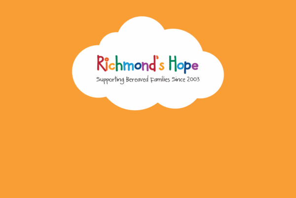 a cloud with the word Richmond's Hope written in colourful letters