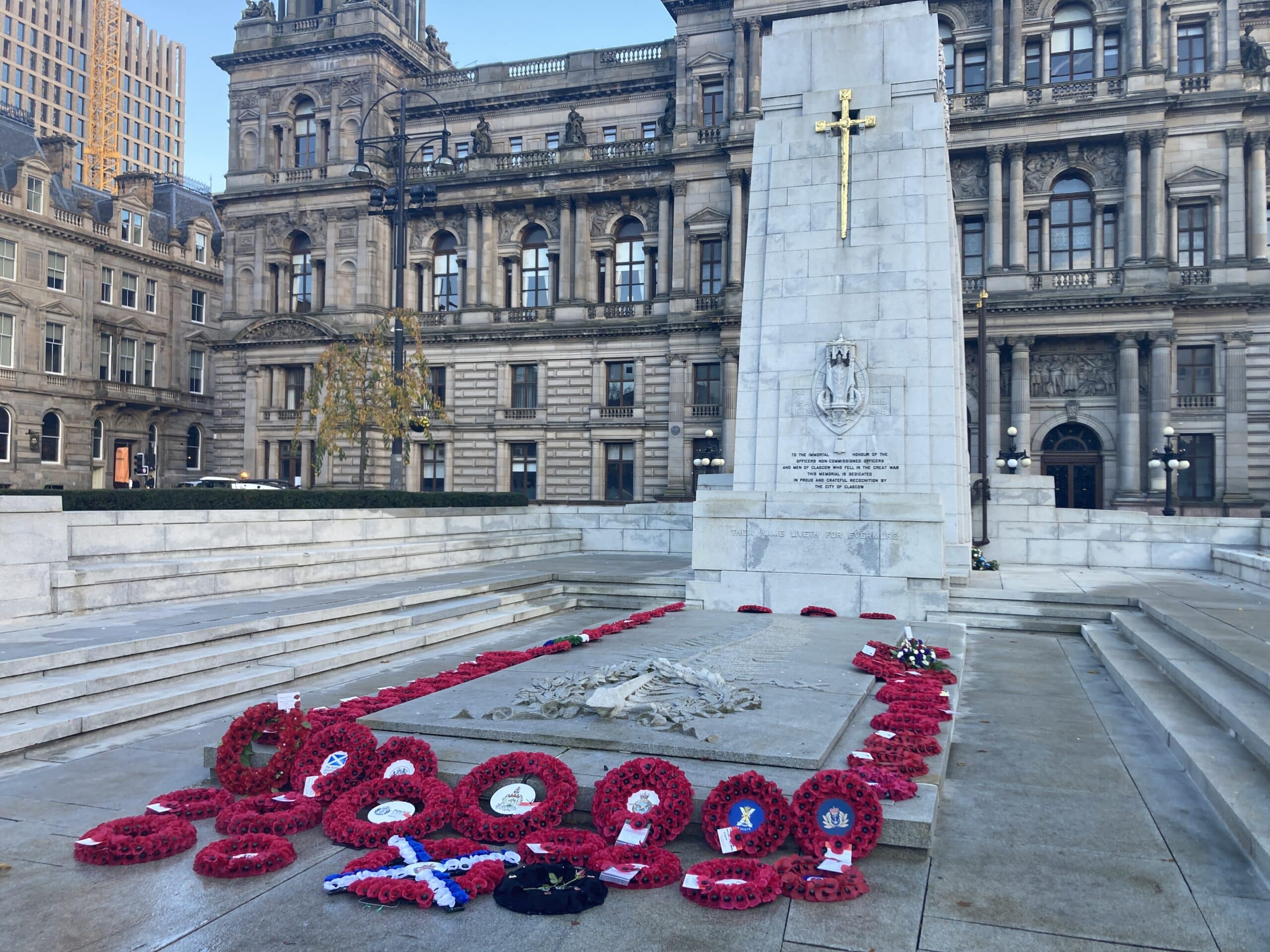 Lord Dean represents Merchants House at Armistice Day ceremony